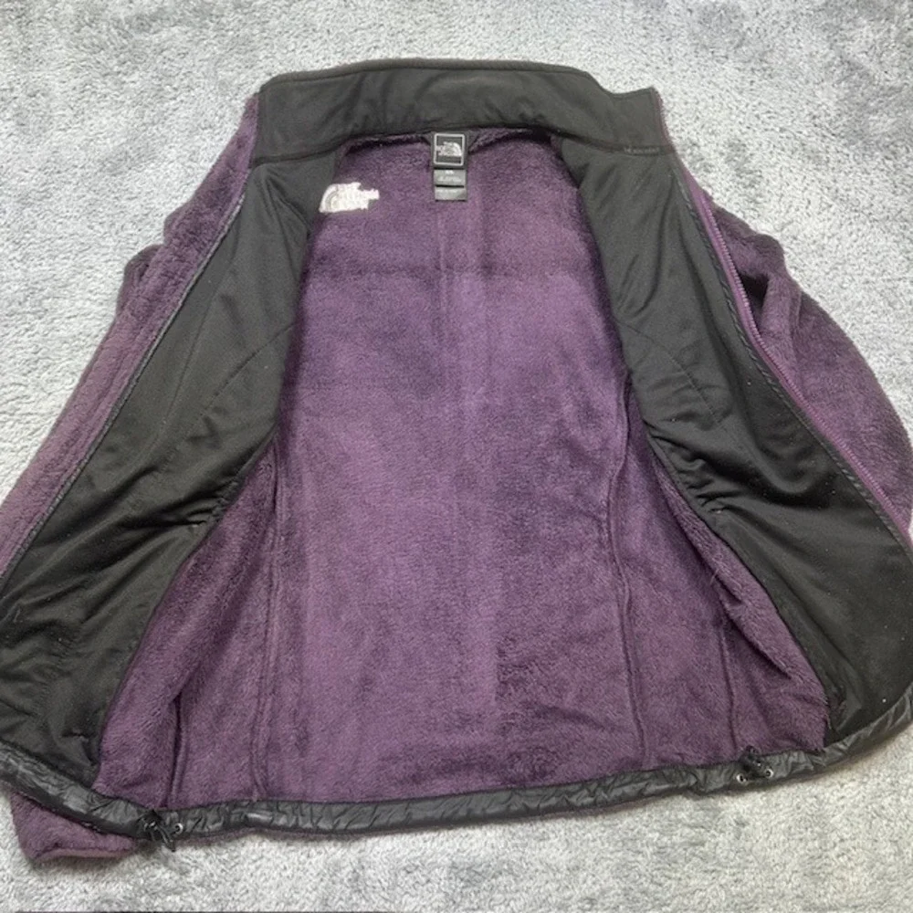 The North Face Osito Fleece‎ Jacket Women's M Purple Full Zip Deep Pile